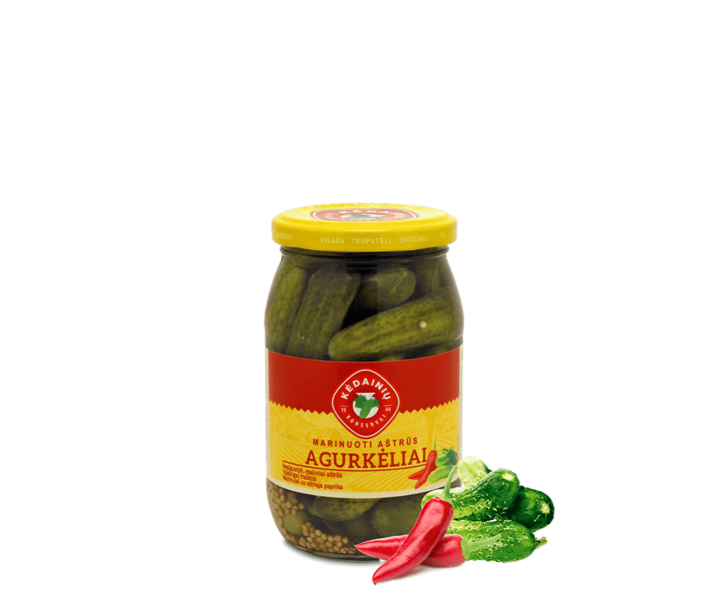 Pickled Spicy Gherkins