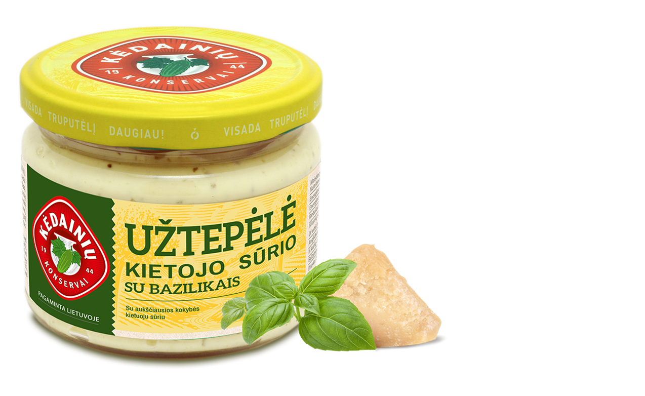 Hard Cheese Spread with Basil