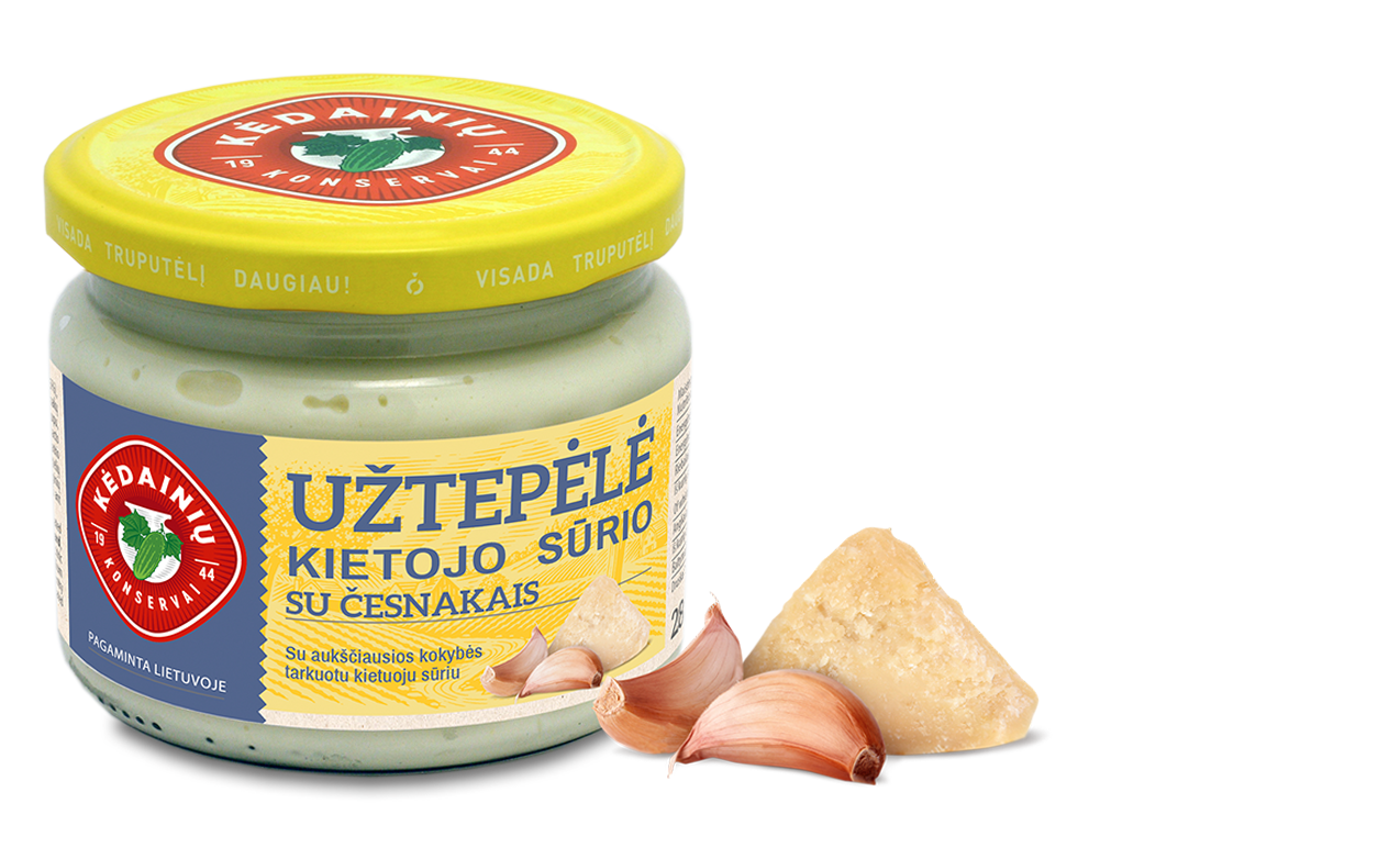 Hard Cheese Spread with Garlic