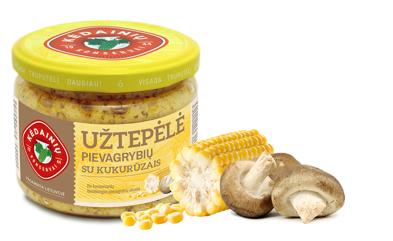 Button Mushroom Spread with Corn