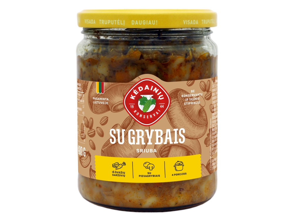 Sriuba su grybais