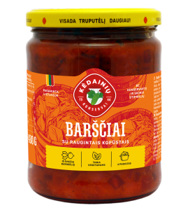 Barščiai su raugintais kopūstais
