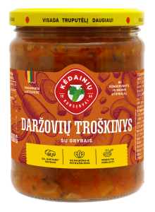 Daržovių troškinys su grybais